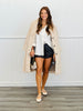 Fuzzy Fur Patterned Longline Coat (Reg. and Plus)