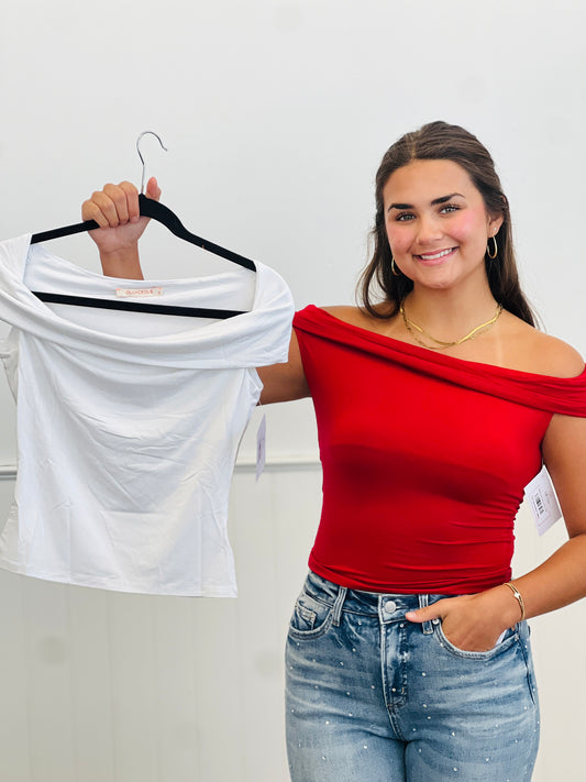 Strapless Leslie Ruched Top (Reg.)-2 Colors