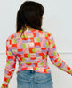 Pop Of Personality Mesh Long Sleeve Top (Reg. and Plus)