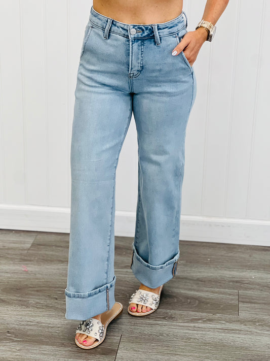 Risen Light Totally You Tummy Control Cuff Jeans (Reg & Plus)