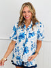 Blossom Short Sleeve Ruffle Pajama Set (Reg. and Plus)