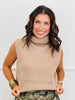 Sleeveless Turtleneck Sweater Top (Reg.)-3 Colors