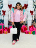 Candy Cane Sleeves Pullover (Reg. and Plus)