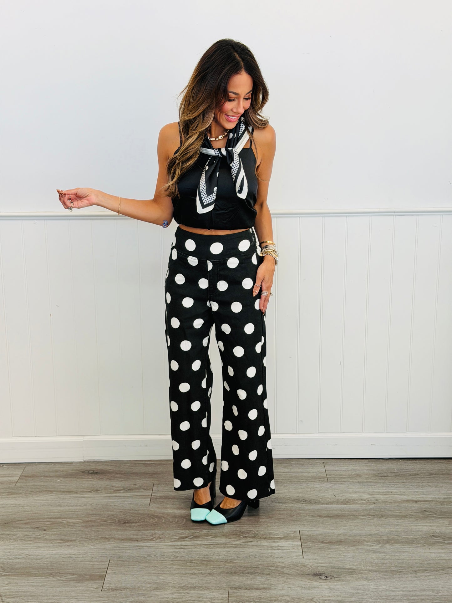 After Dark Just Vibing Polka Dot Pants (Reg & Plus)