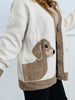 Ivory Oversized Doggy Button Up Cardigan (Reg.)