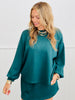 Hunter Green Oversized Pullover Top (Reg. and Plus)