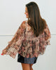 Mixed Animal & Floral Print Blouse (Reg. and Plus)