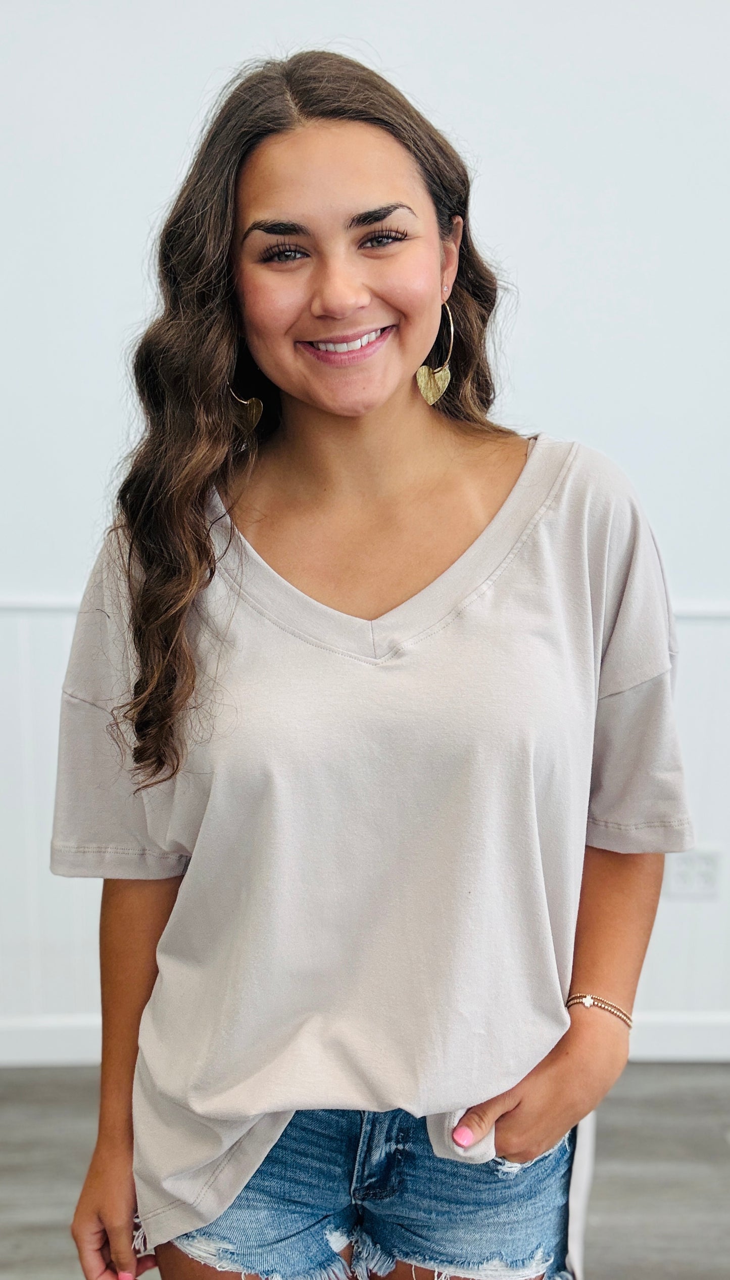 Reversible Short Sleeve Tee Top (Reg.)-4 Colors