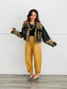 Camel Cotton Cropped Barrel Pants (Reg & Plus)