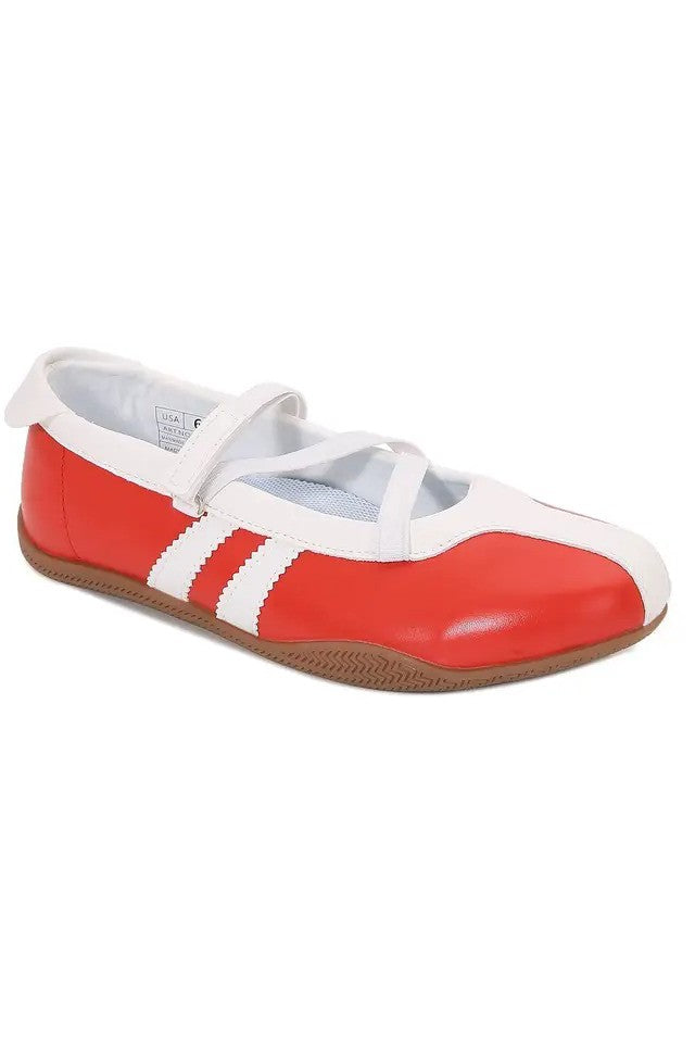 Red Crosswalk Chic Sneakers