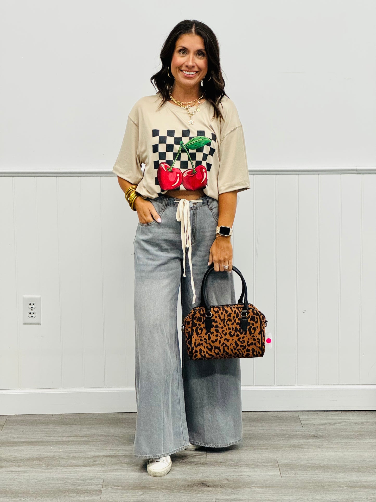 Washed Denim Wide Leg Wonder Pants (Reg & Plus)
