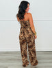 Medium Brown Leopard Wide Leg Jumpsuit (Reg.)