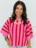 Striped Sensation Pullover Top (Reg.)-2 Colors