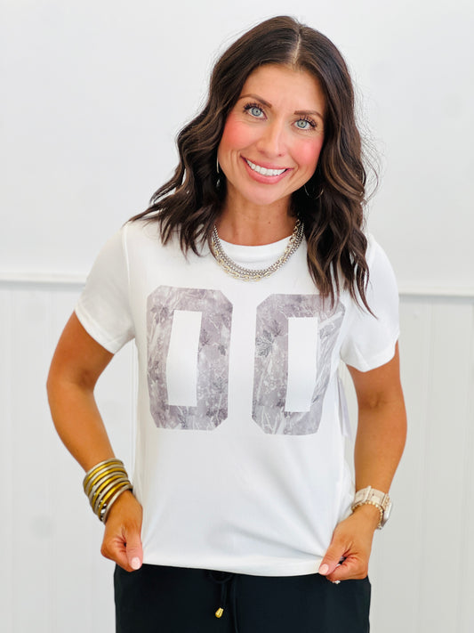 White Camo 00 Boxy Ribbed Tee (Reg. and Plus)