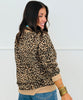 Leopard Mock Neck Sweatshirt (Reg. and Plus)