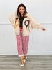 Striped Twill Barrel Pants (Reg.)-2 Colors