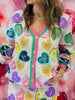 Queen Of Sparkles Pale Pink Candy Sweetheart Cardigan (Reg. and Plus)