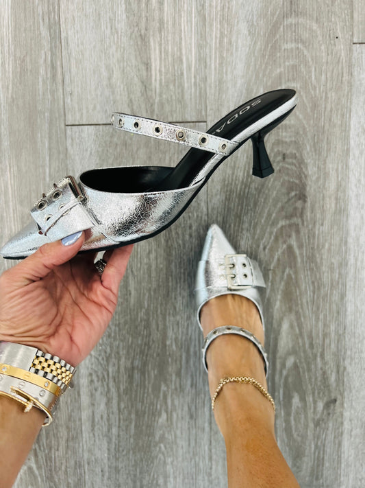 Silver Living Free Kitten Heels