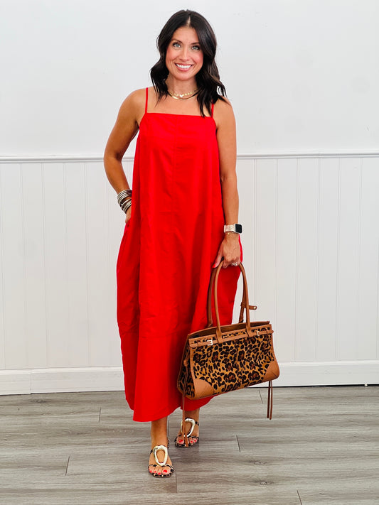 Tomato Chinlon Knit Maxi Sun Dress (Reg & Plus)