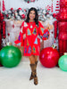 Queen Of Sparkles Red Multi Plaid/Stripe Christmas Tree Dress (Reg. & Plus)