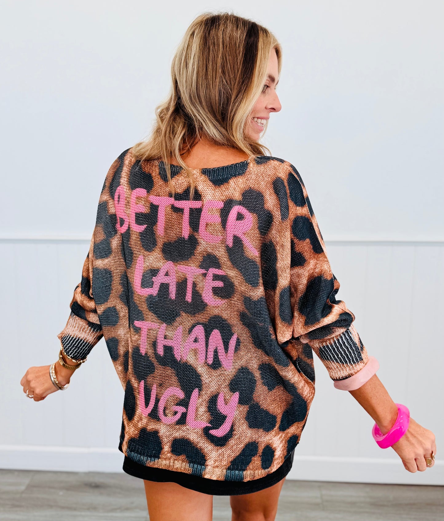 Better Late Than Ugly Pullover Top (One Size)