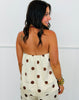 Ecru Polka Dot Strapless Blouse (Reg.)