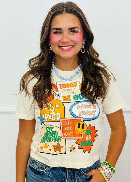 Stay Inspired Boxy Tee (Reg. and Plus)