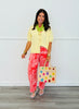 Light Yellow Short Sleeve Sweater Cardi Top (Reg.)