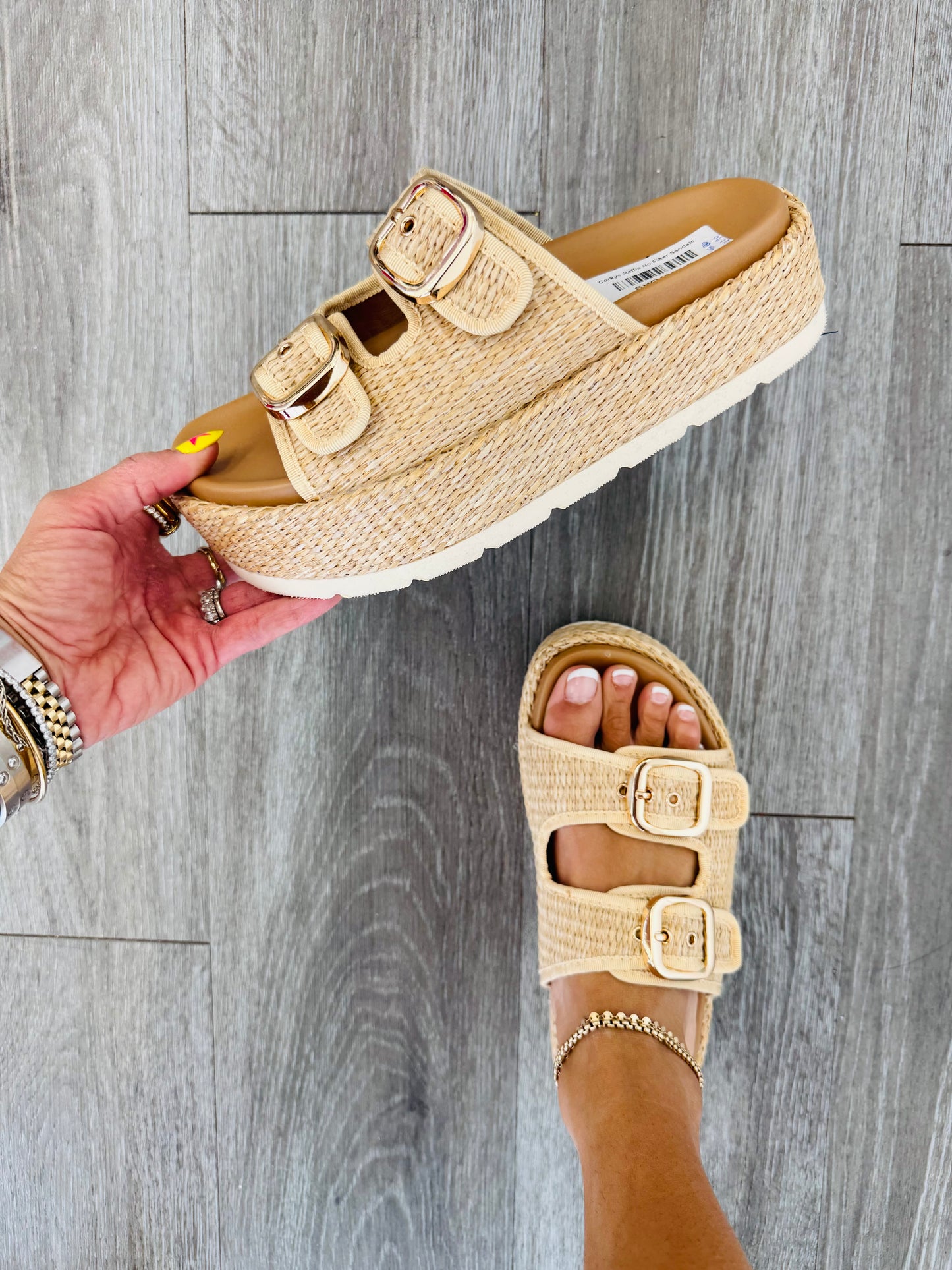 Corkys Raffia No Filter Sandals
