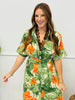 Tropical Dream Button Down Midi Dress (Reg & Plus)