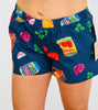 Navy Multi Grocery Print Shorts (Reg.)