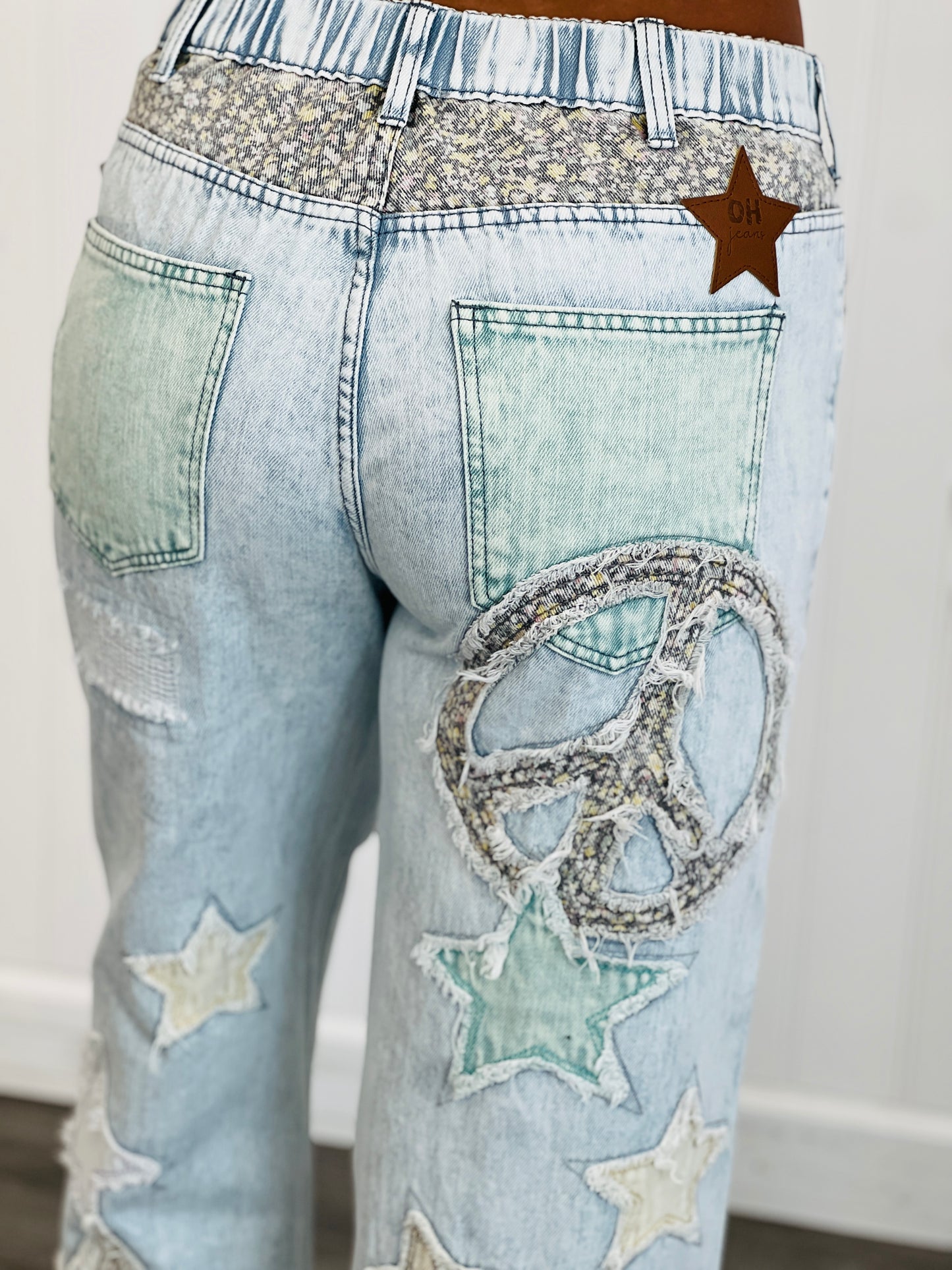 Oli & Hali Blue Star Patch Jeans (Reg.)