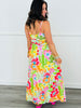 Floral Print Cut Out Midi Dress (Reg.)