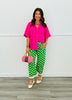 Pearl Buttons V-Neck Blouse (Reg.) - 2 Colors