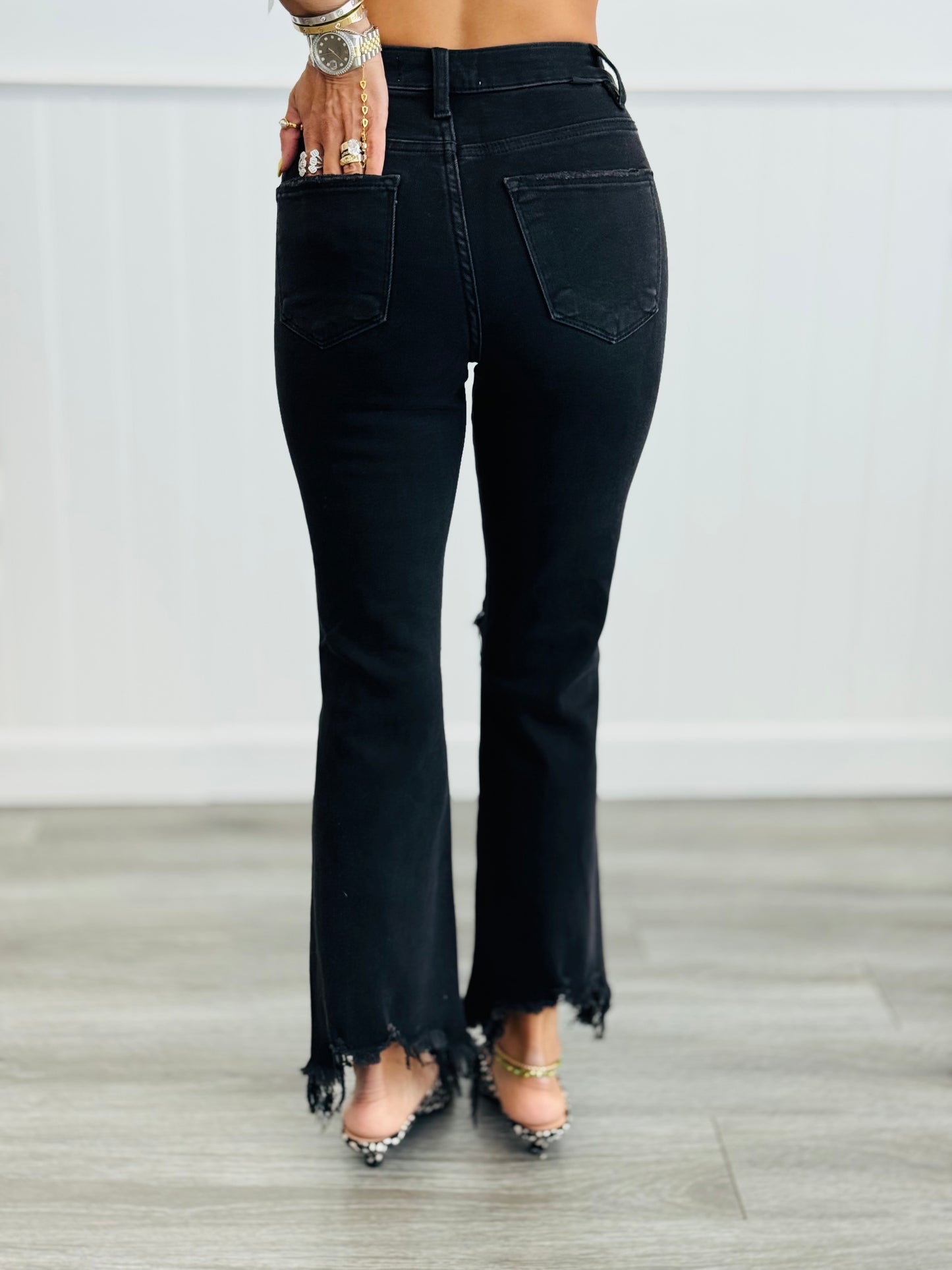 Risen Black Ready For Anything Crop Jeans (Reg & Plus)