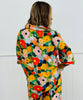 Orange Floral high Low Blouse (Reg. and Plus)