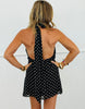 Polka Dot Halter Neck Mini Dress (Reg.)