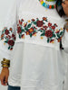 White Floral Embroidered Boxy Top (Reg & Plus)