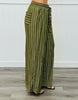 Army High Waist Striped Palazzo Pants (Reg.)