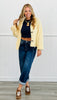 Butter Yellow Button Up Cardigan (Reg.)