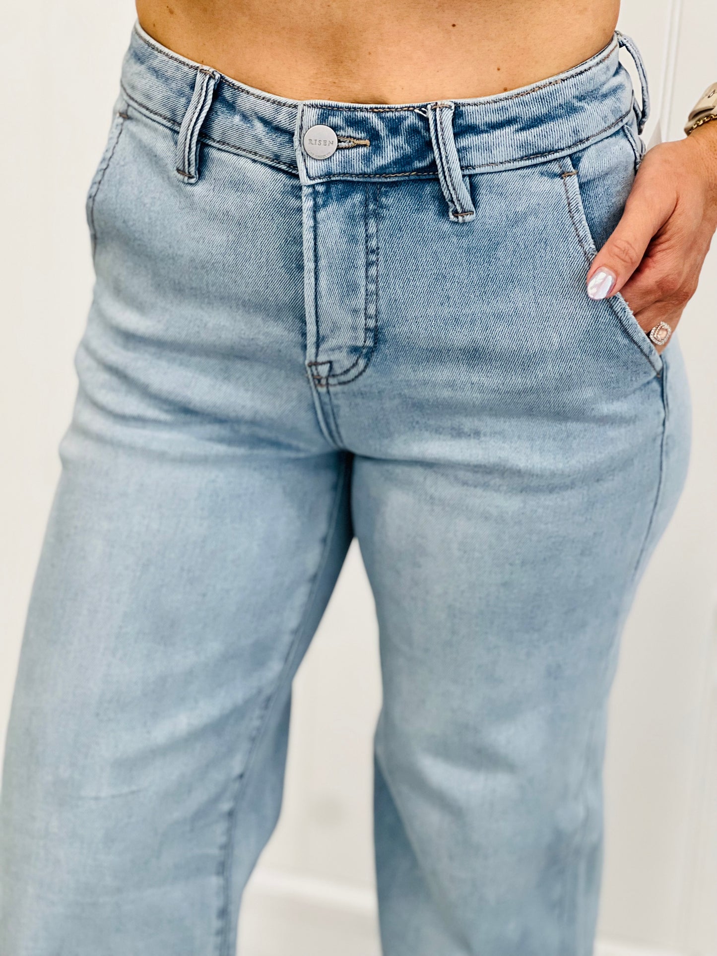 Risen Light Totally You Tummy Control Cuff Jeans (Reg & Plus)