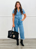 Denim Belted Jumpsuit (Reg & Plus)