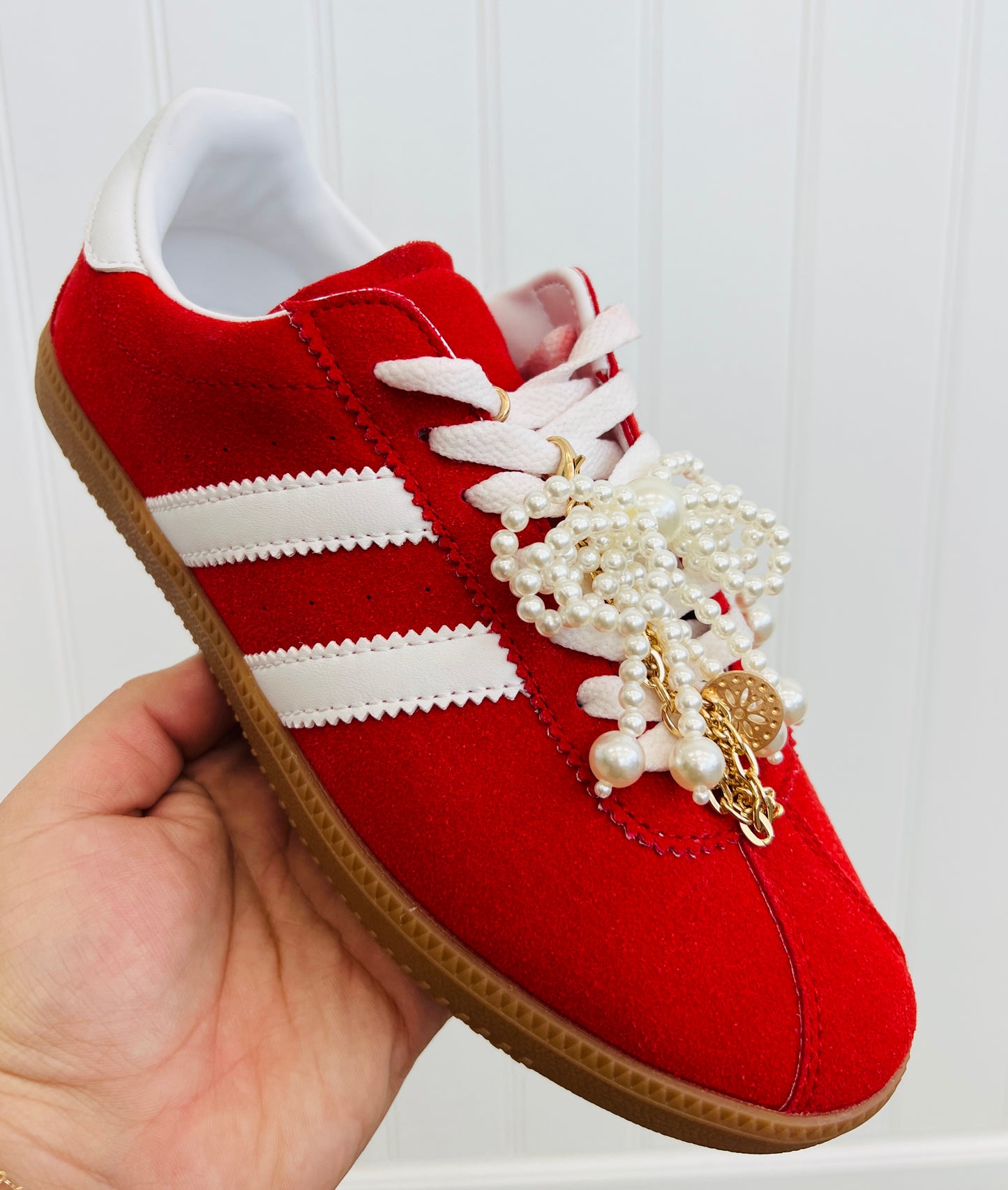 Red Charm Your Way Sneakers