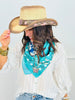 Pink Flower Concho Western Hat