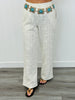 Ivory Floral Crochet Pattern Pants (Reg.)
