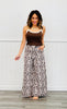 Taupe Leopard Drawstring Cuff Pants (Reg. & Plus)