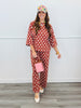 Rust Polka Dot Pullover Top (Reg.)