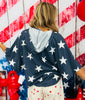 Navy Stars Hoodie Top (Reg.)