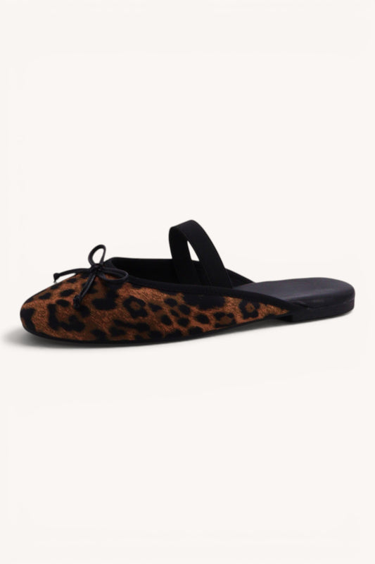 Leopard Graceful Steps Ballet Mules