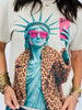 Lady Liberty Selfie Bling Tee (Reg. and Plus)